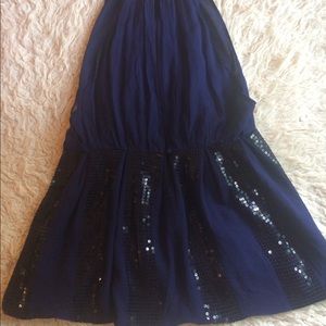 Forever 21 Silk Indigo Chiffon Cami